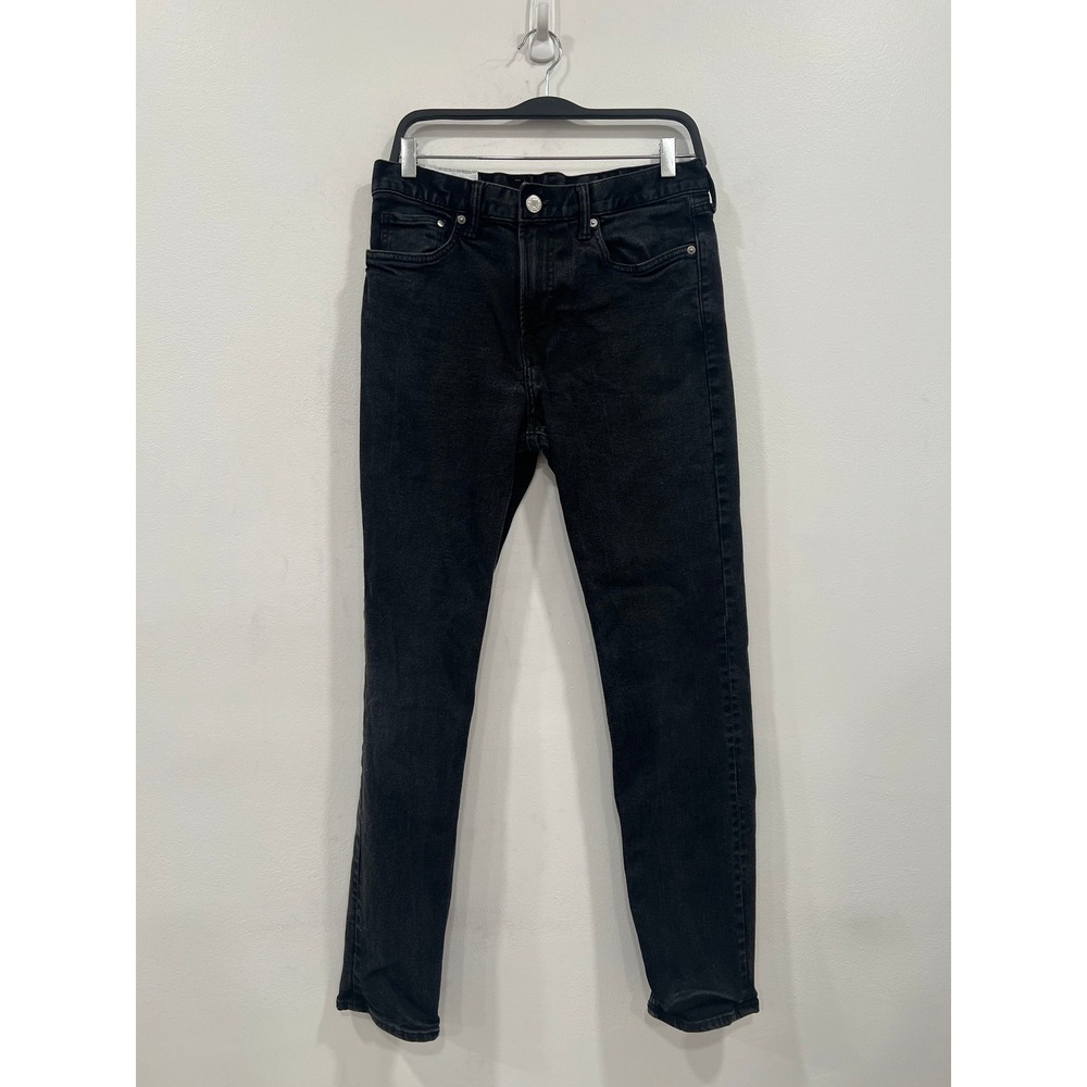 H&M Slim Fit Jeans Mens 31/32 Black Denim 5-Pocket Stretch Pant Coupe etroite